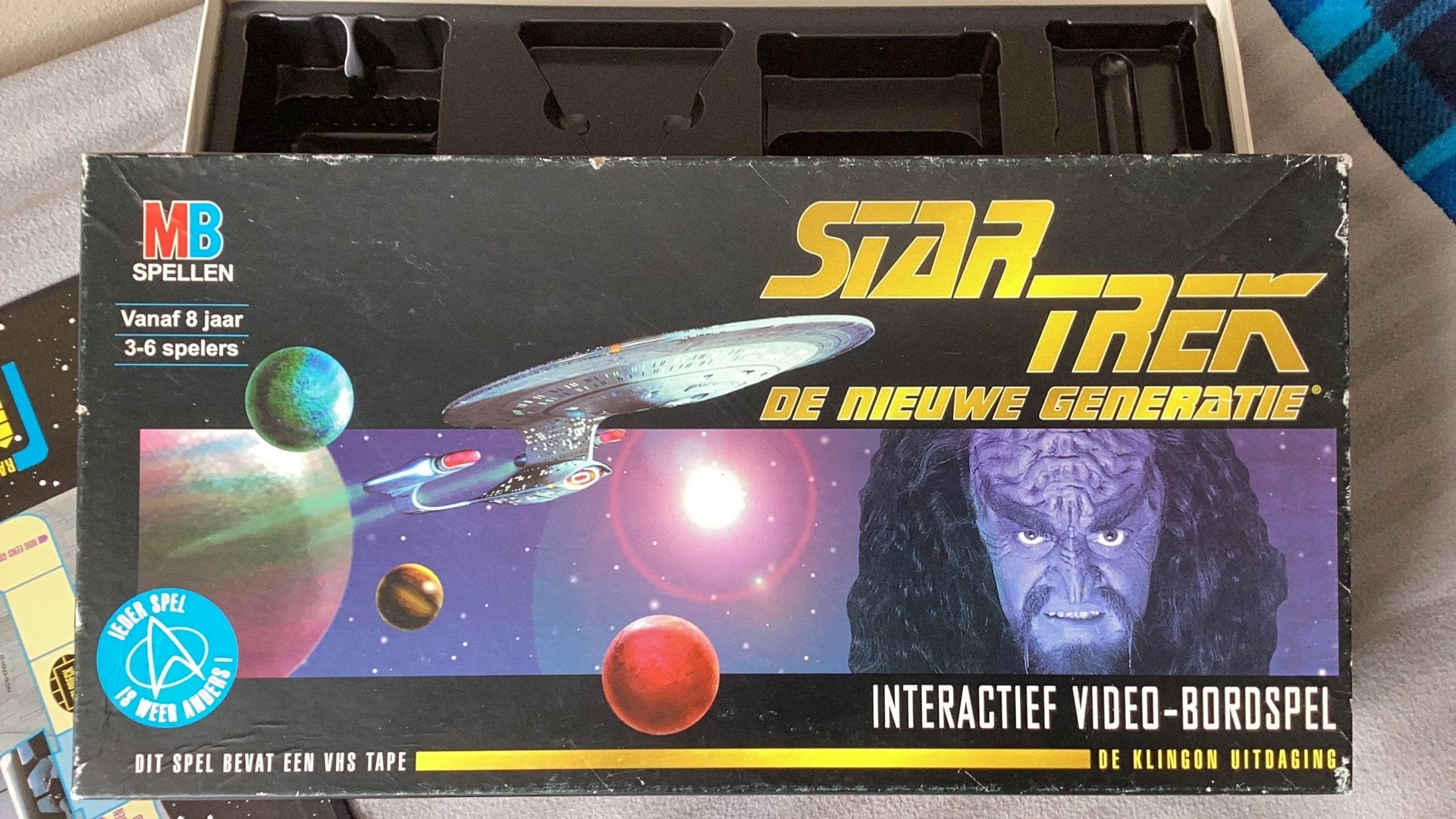 Star Trek, De Nieuwe Generatie BORDSPEL, van MB, Vijf spelers of meer, Ophalen of Verzenden, Gebruikt