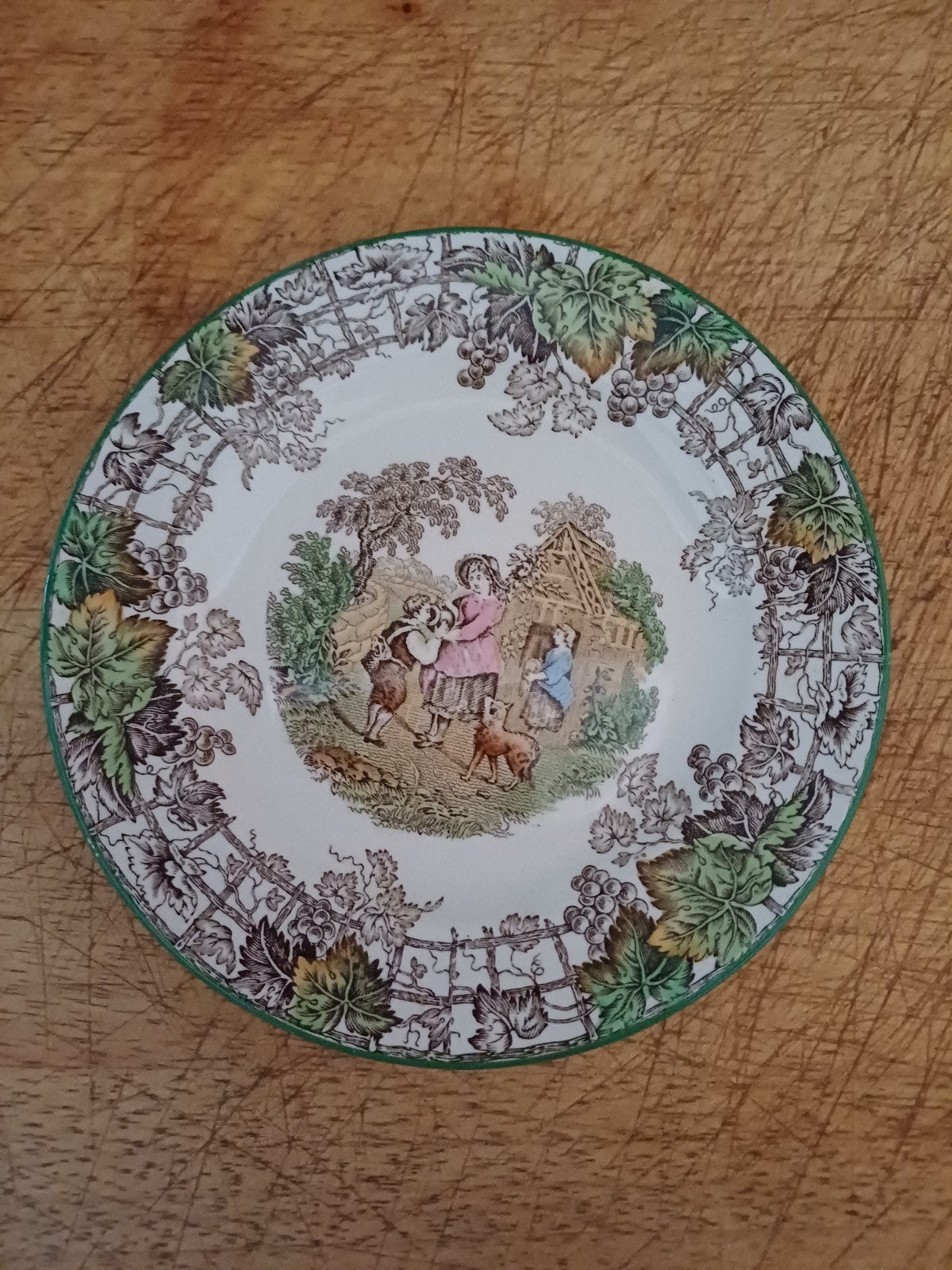 Mooi antiek Engels Bordje Copeland Spode Byron, Antiek en Kunst, Verzenden