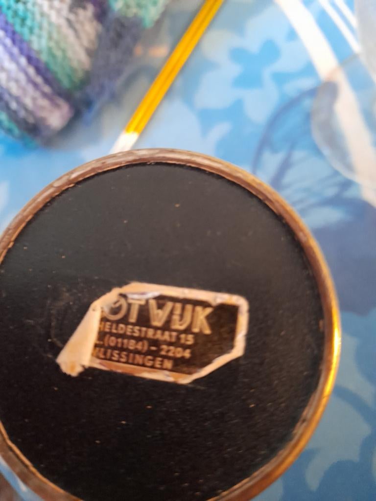 Glaasje met zilverkleurige voet, Vlissingen, Antiek en Kunst, Ophalen of Verzenden