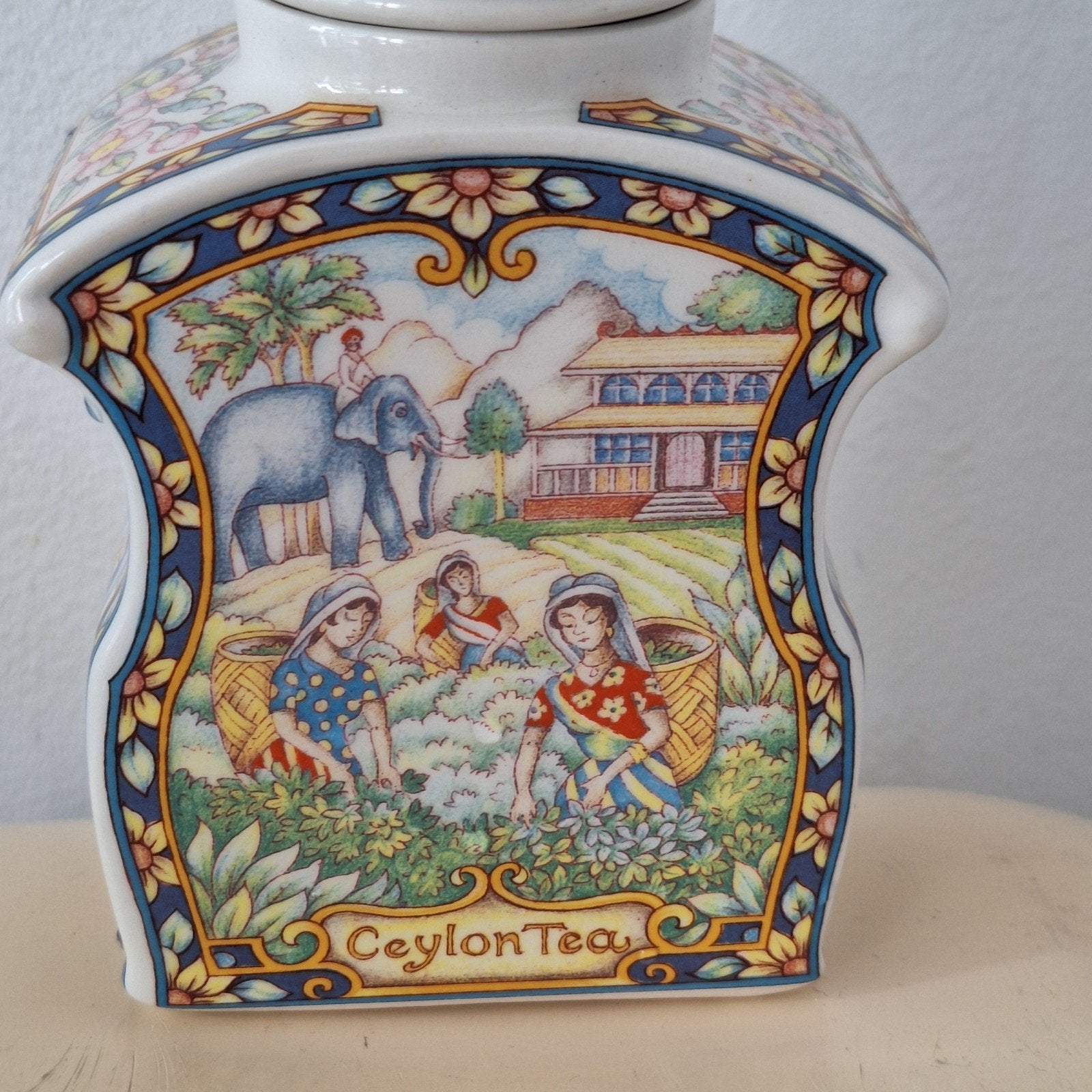 Sadler Ceylon Tea theebus pot, Ophalen of Verzenden, Gebruikt, Steen/keramiek