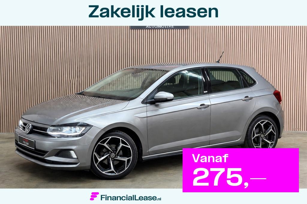 Volkswagen Polo 1.0 TSI R-Line 2019 DSG LED CRUISE NAVI PDC, Stof, Gebruikt, 116 pk, Bedrijf
