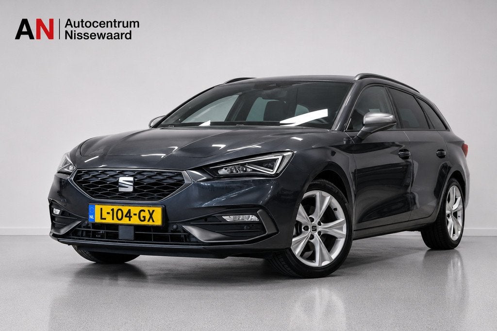 Seat Leon Sportstourer 1.5 eTSI FR Business Intense |Carplay, Auto's, Seat, 4 cilinders, Leon, Leder en Stof, Origineel Nederlands