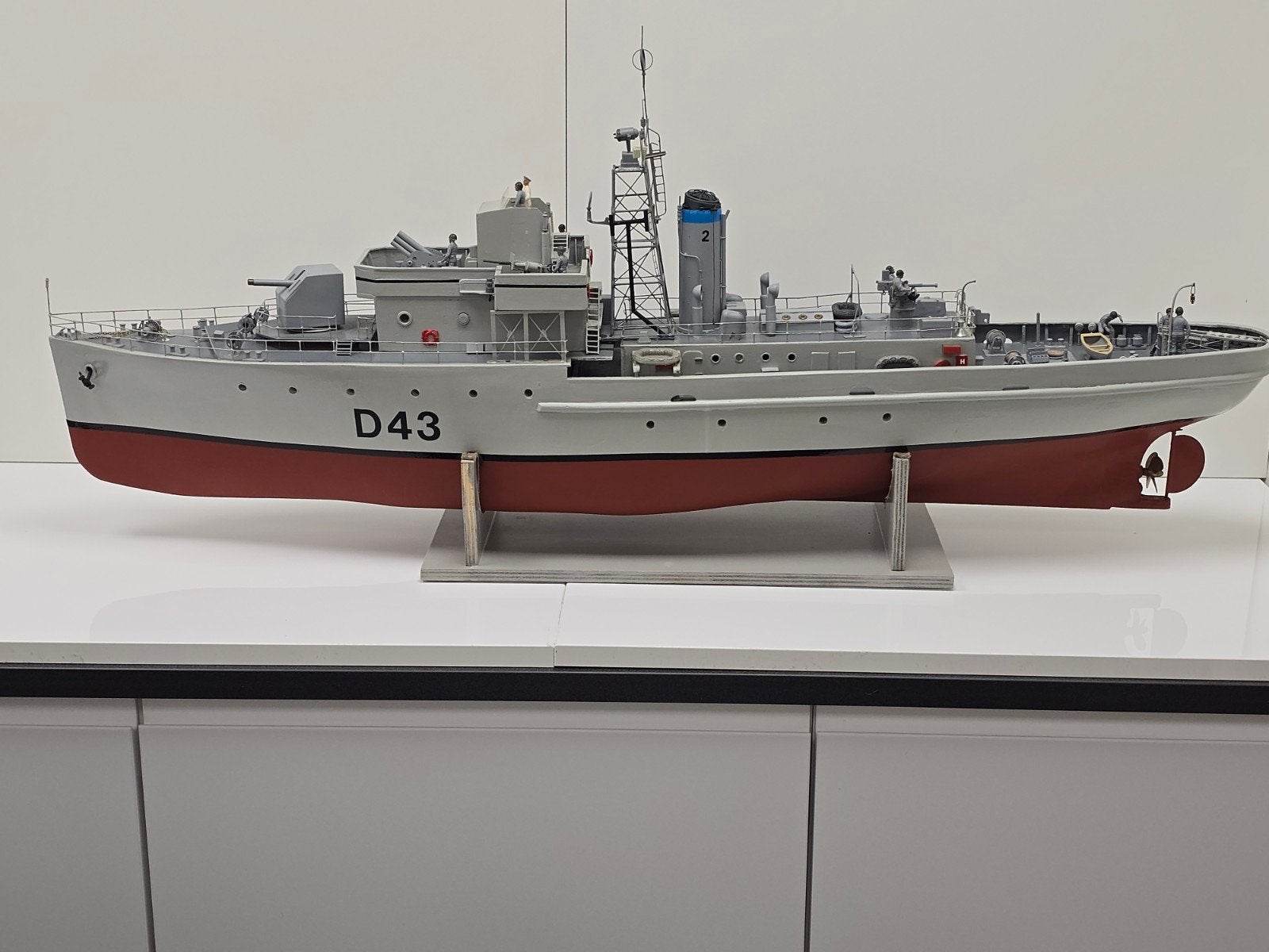 Modelboot Marineschip D43, Ophalen, Gebruikt