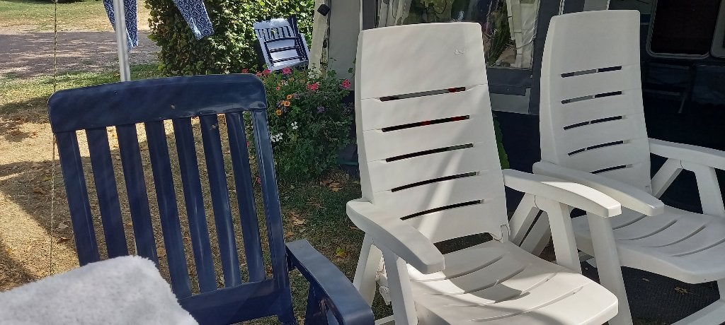 Tuinstoelen, Ophalen, Gebruikt, Kunststof, Verstelbaar