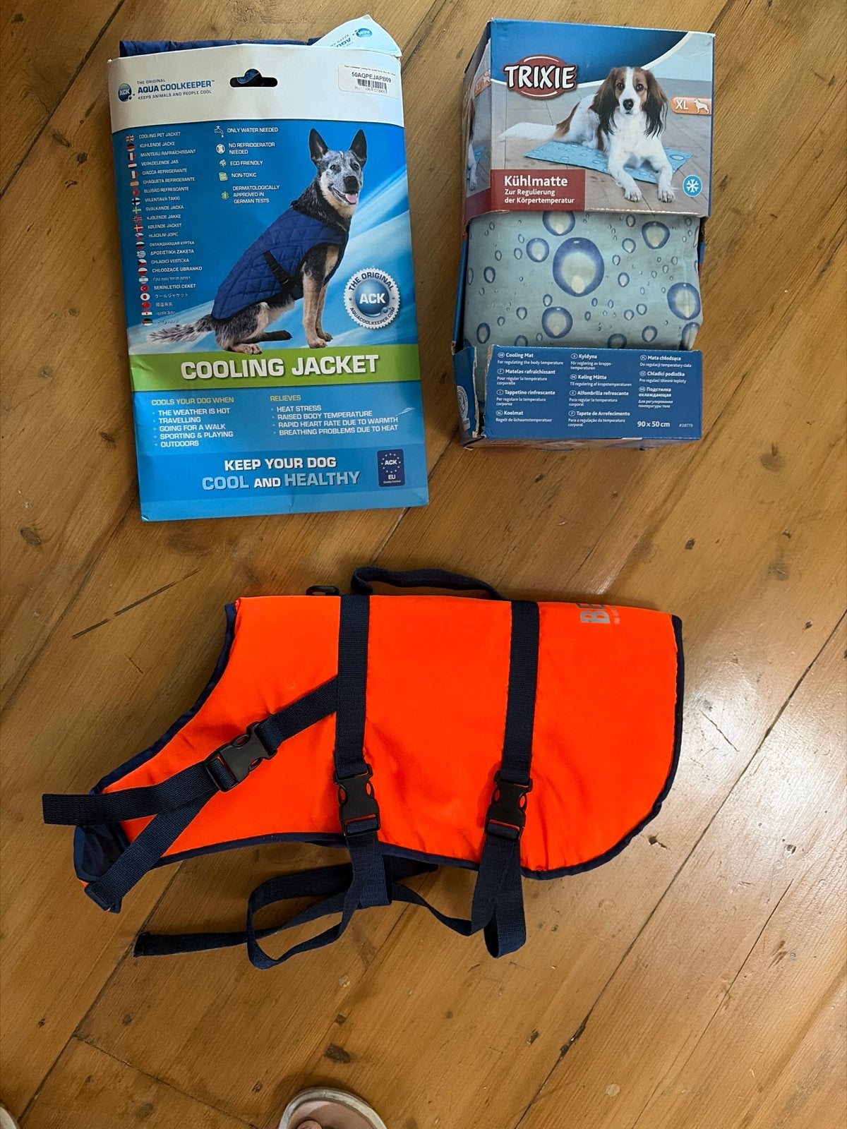 zwemvest voor hond, verkoelings mat + vest, Dieren en Toebehoren, Honden-accessoires, Trixie, Ophalen of Verzenden, Gebruikt, Overige typen