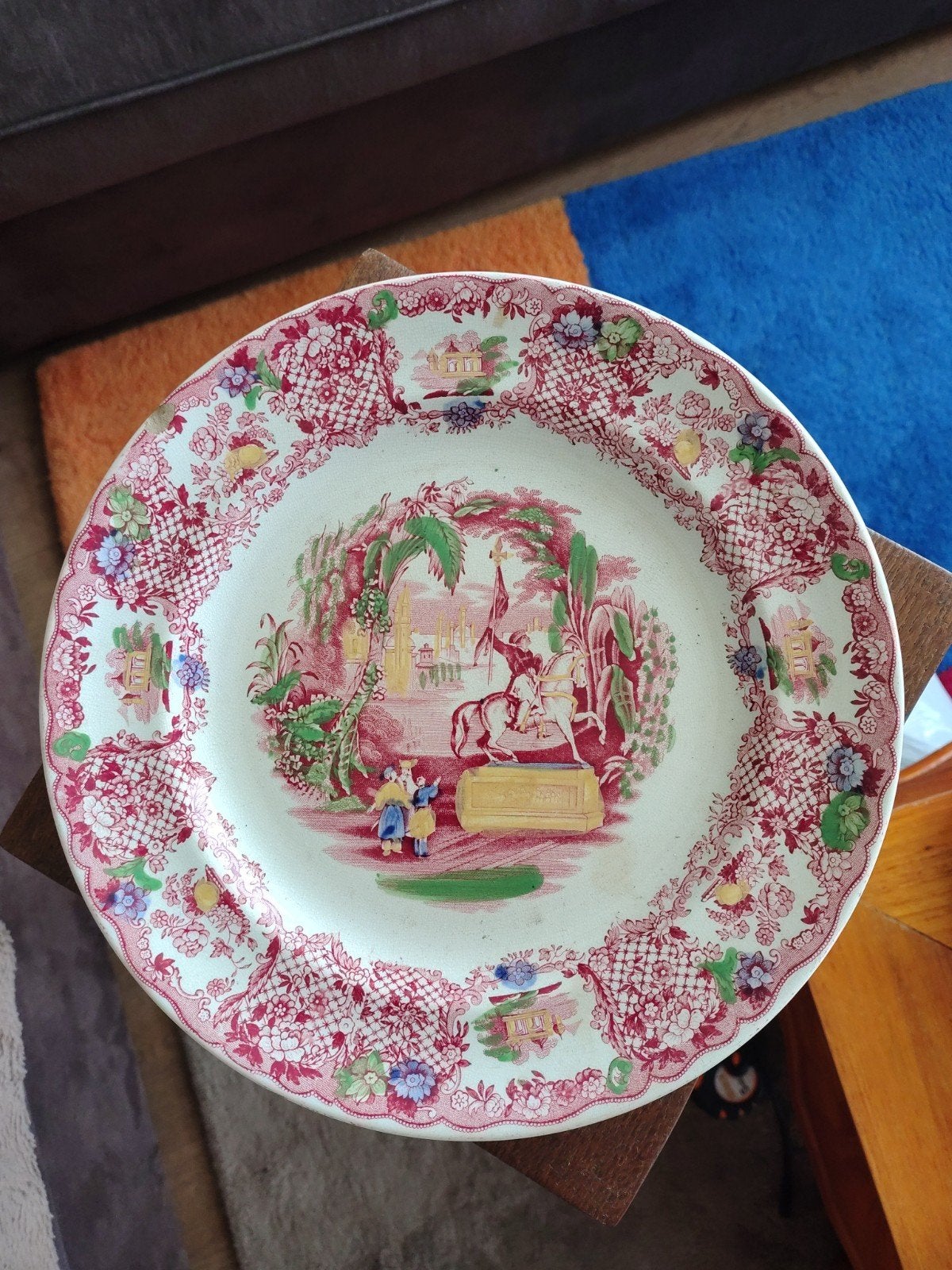 Set van 2 Antieke Petrus Regout Borden - Decor 'Orient', Ophalen of Verzenden