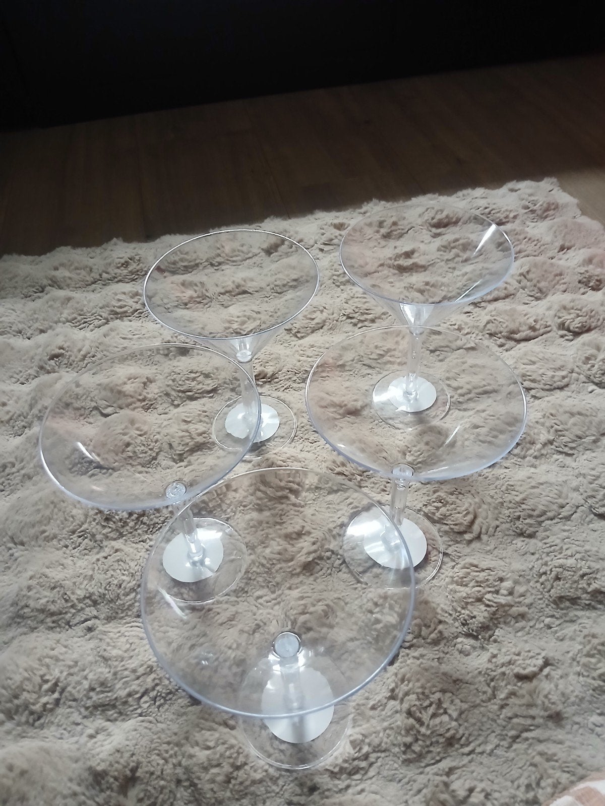 Set van 5 xxl plastic martini glazen - cadeau idee, Ophalen of Verzenden, Glas, Overige stijlen, Schaal of Schalen