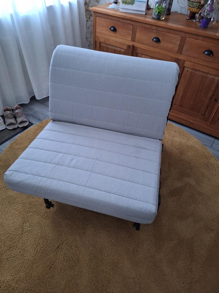 Slaapstoel ikea lyksele, Ophalen, 90 cm, Eenpersoons, Zo goed als nieuw