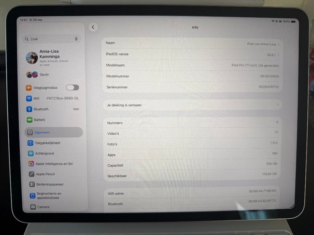 iPAD PRO 3E GEN 11-INCH SILVER 256GB + MAGIC KEYBOARD WIT