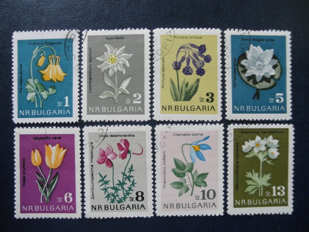 Postzegels Bulgarije 1963 bloemen - cw. € 4,00., Ophalen of Verzenden, Bulgarije, Gestempeld