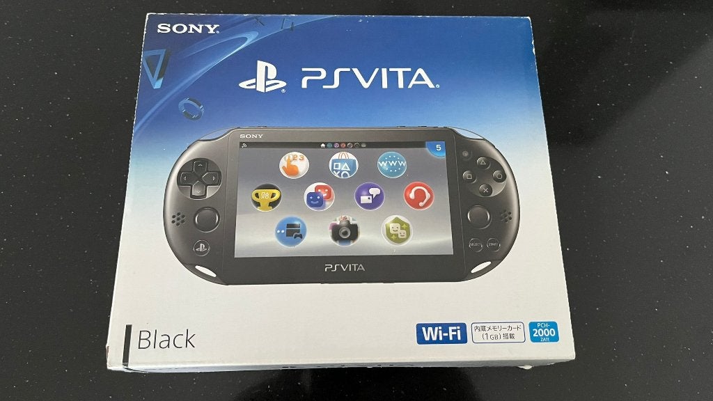Playstation Vita Slim 2000 PSVita PS Vita WiFi zwart in doos, 1 speler, Racen en Vliegen, Ophalen of Verzenden, Zo goed als nieuw