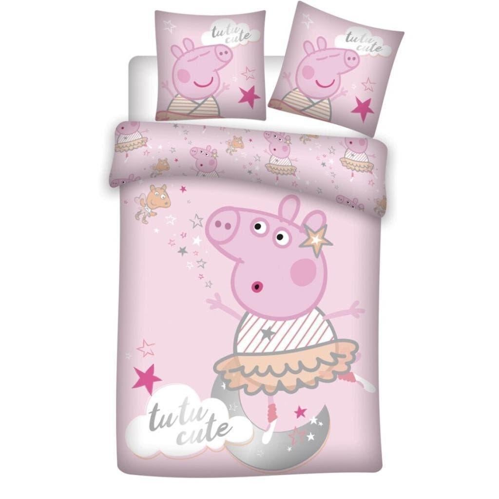 Peppa Pig Dekbedovertrek 140 x 200 cm - Tutu, Meisje, Dekbedovertrek, Nieuw, Ophalen of Verzenden