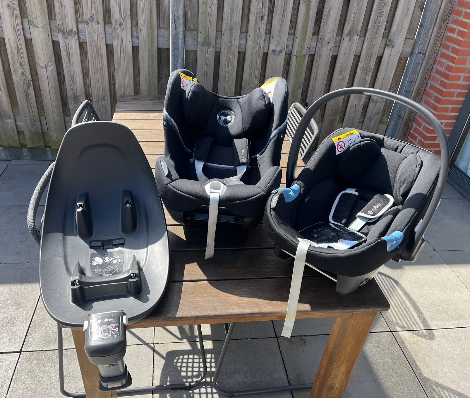 Cybex autostoelen 2x (baby, peuter) + base, Kinderen en Baby's, Autostoeltjes, Gebruikt, Isofix, 0 t/m 13 kg, Ophalen
