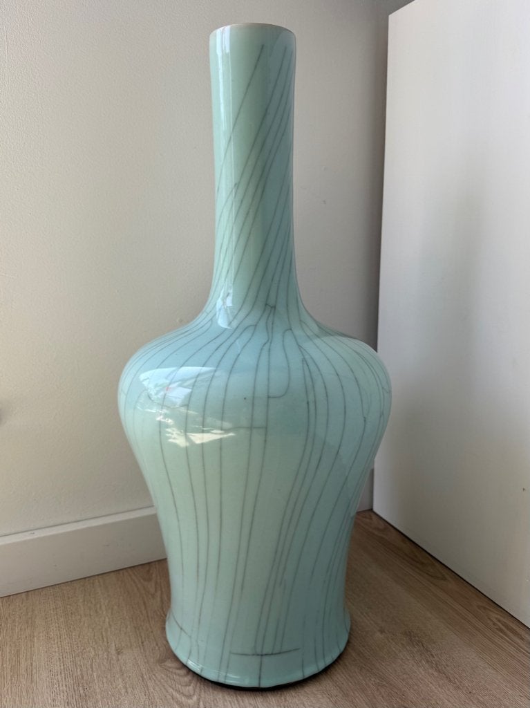 Unieke Chinese Celadon Vaas – 69 cm | kunst, Ophalen