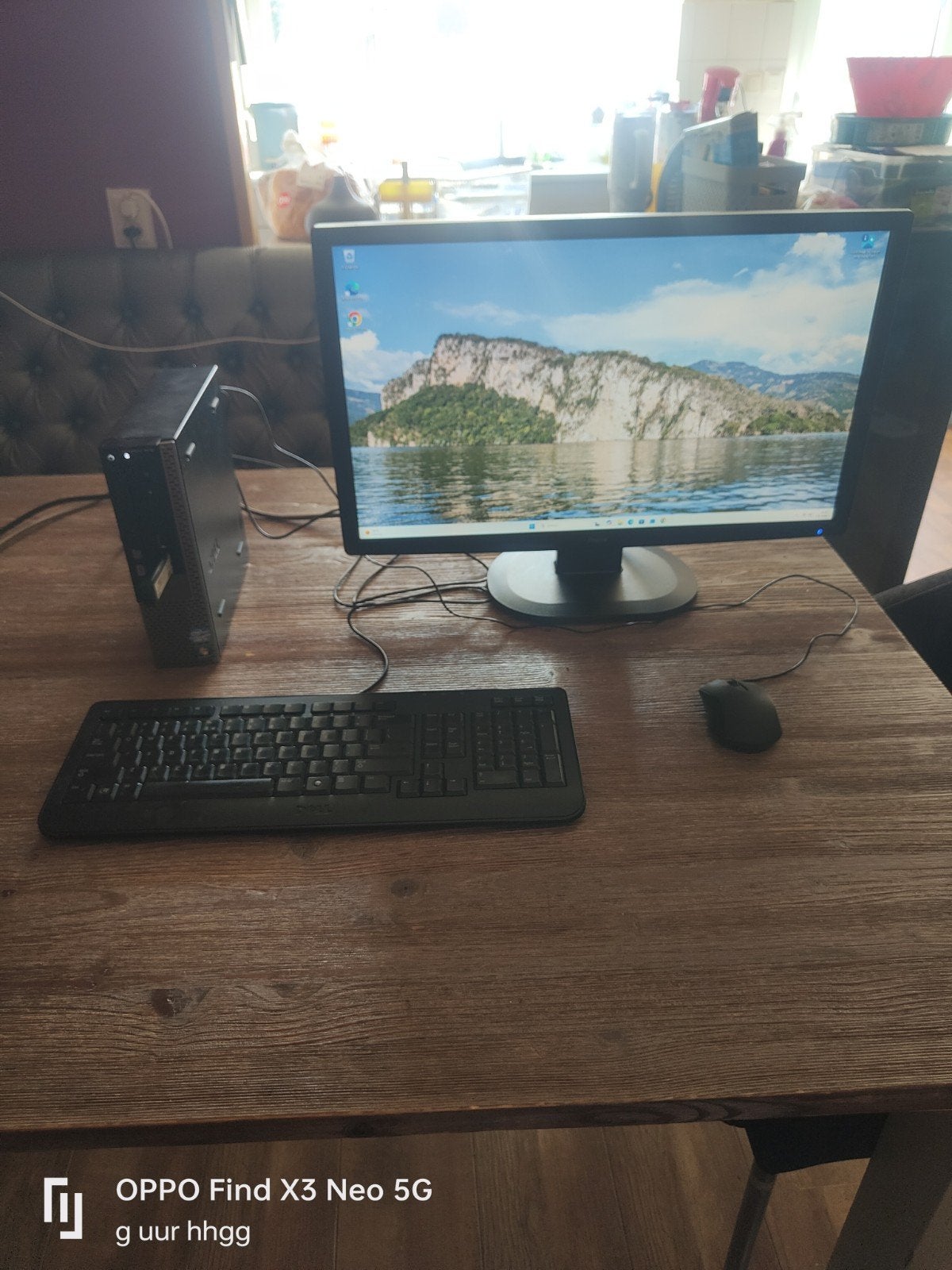 Complete Dell Optiplex 7010 SFF PC set met 24" FHD monitor, Computers en Software, Desktop Pc's, Ophalen, Gebruikt, 2 tot 3 Ghz