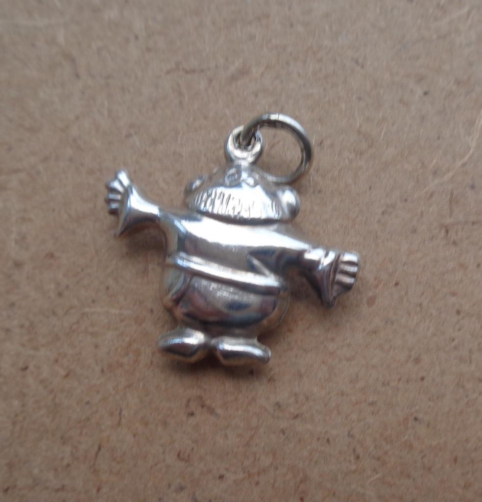zilveren vintage bedel father charm [385], Overige merken, Verzenden, Zo goed als nieuw, 1 bedel