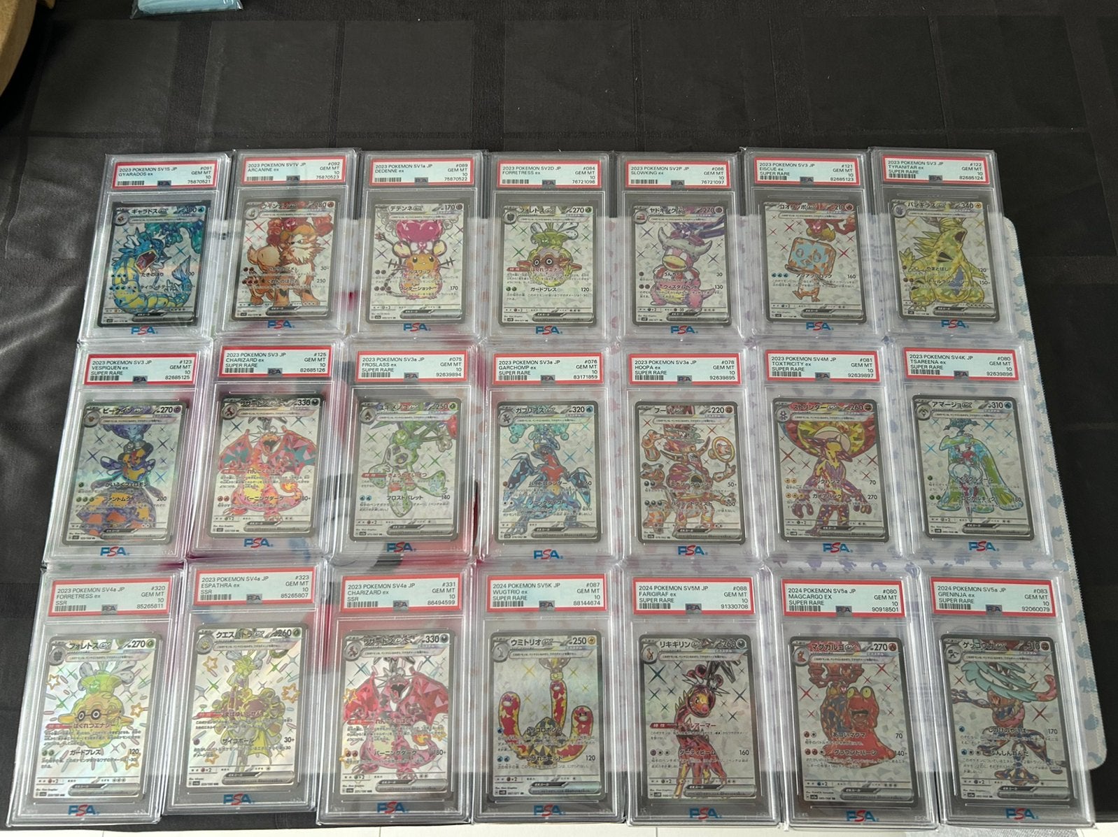 Complete pokemon tera full art psa10 set. 38stuks, Ophalen, Zo goed als nieuw