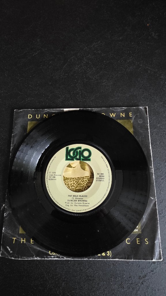 45 toeren, 7”single van: Duncan Brown: the wild places, Gebruikt, 7 inch, Ophalen of Verzenden, Pop