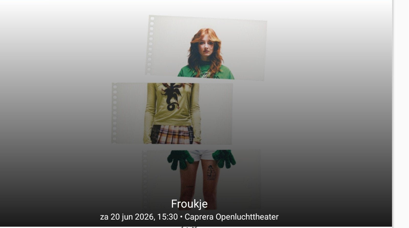 Froukje 20 juni 15.30 Bloemendaal, Eén persoon