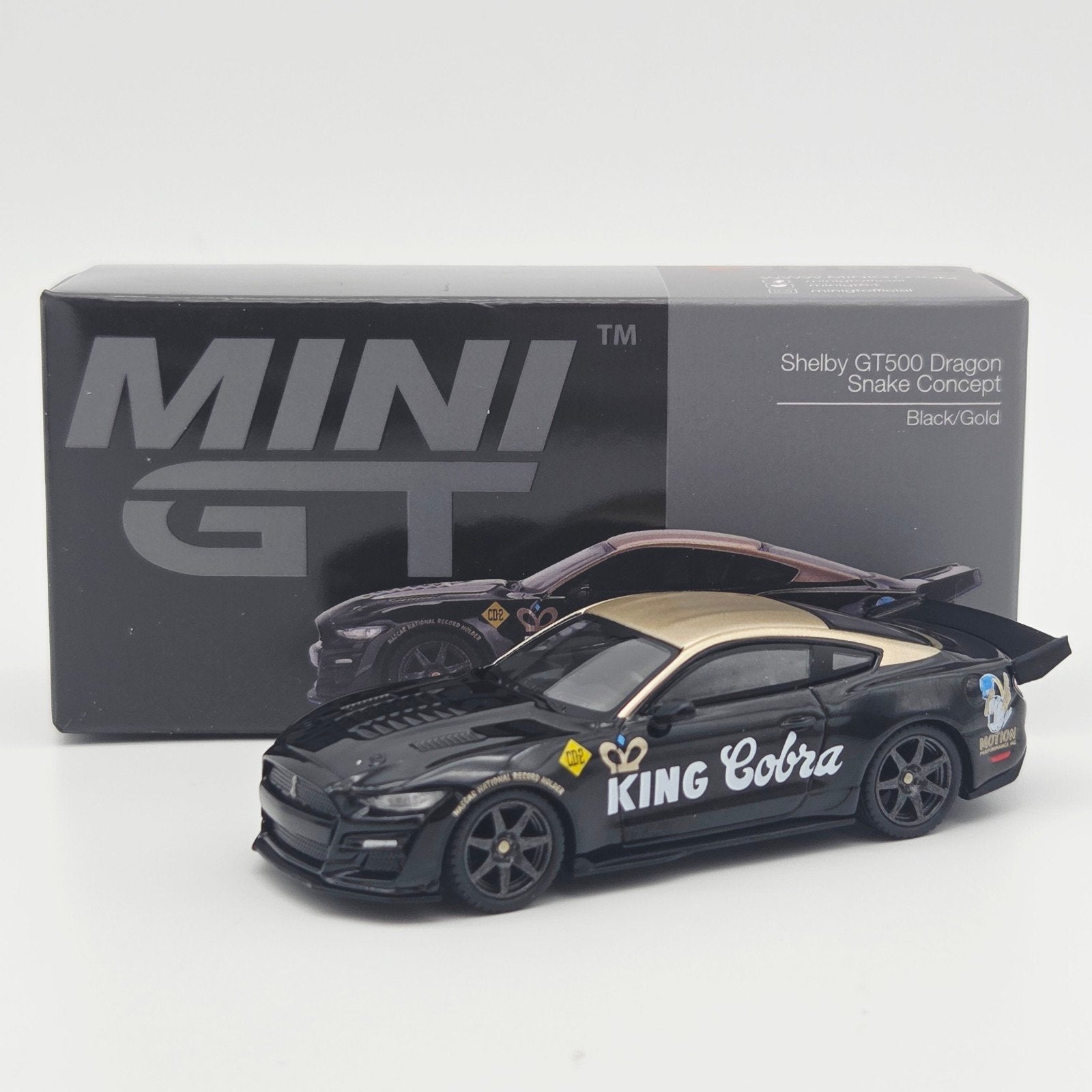 Mini Gt – 2020 Shelby GT500 Dragon Snake Concept, gold/black, Mymodelcar@outlook.com, Auto, Ophalen of Verzenden, Mini gt