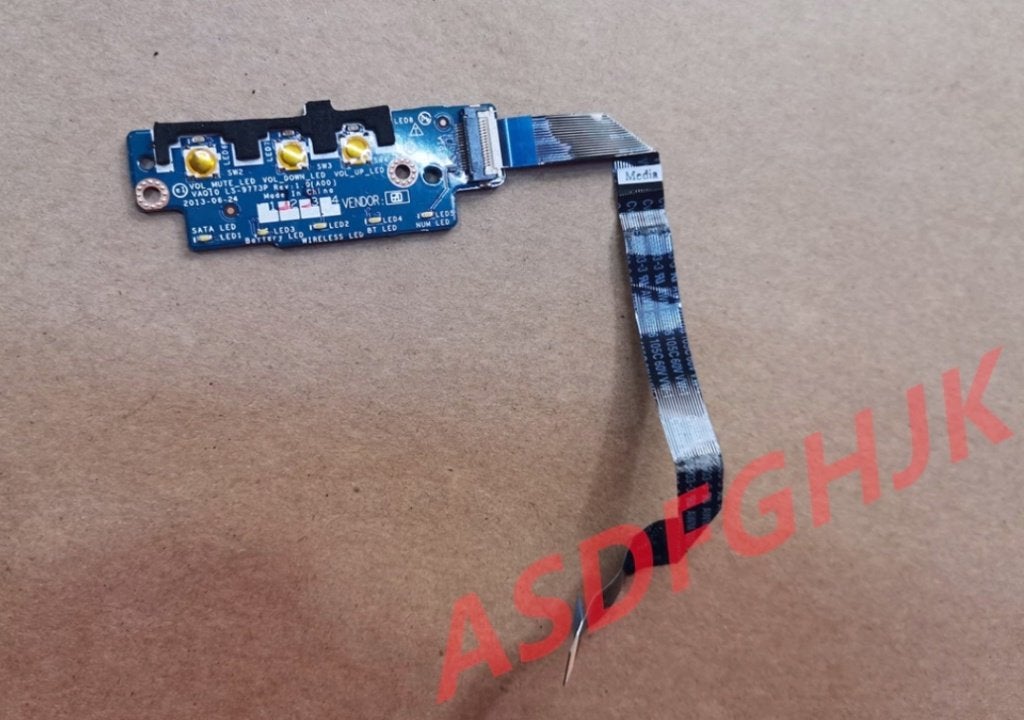 DELL PRECISION M4800 Media Button Board LED met kabel, Computers en Software, Ophalen of Verzenden, Nieuw