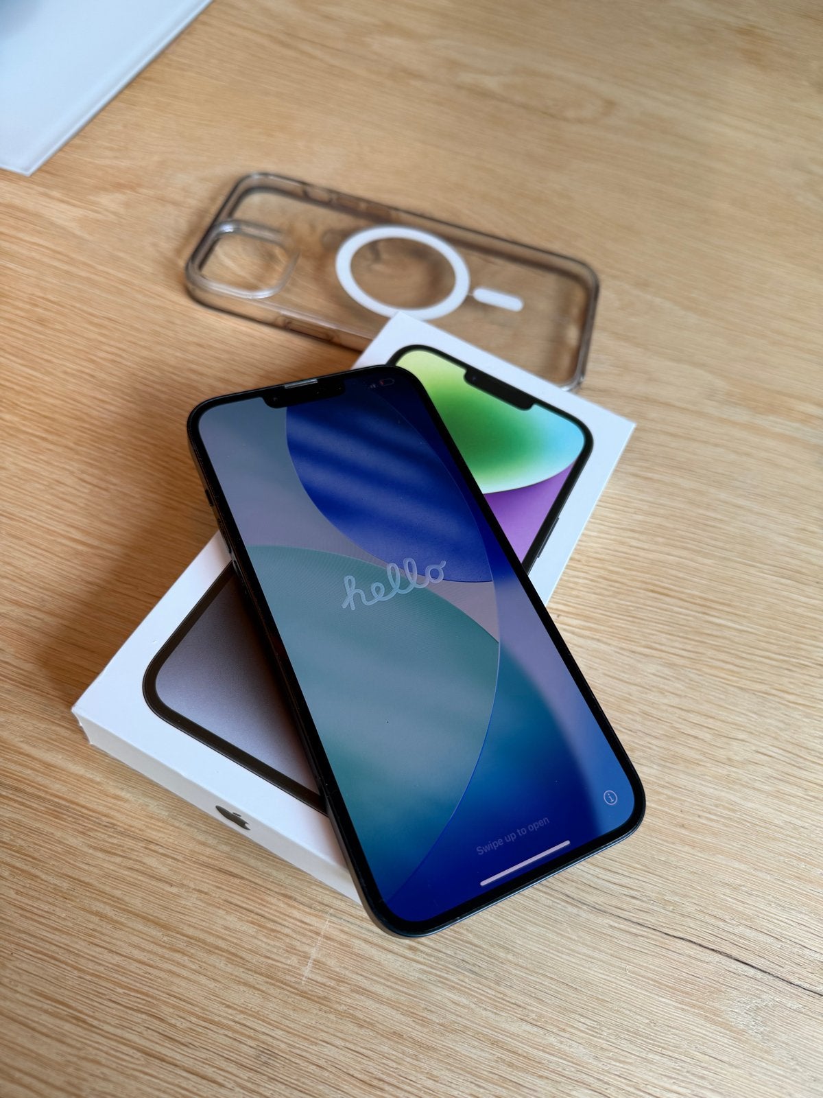 iPhone 14 Plus - 128 GB - Middernacht, Telecommunicatie, 128 GB, Blauw, Ophalen of Verzenden, Zo goed als nieuw