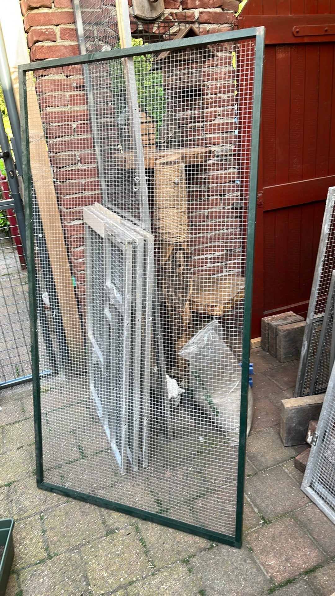 Volière gaaspaneel aluminium groen, Ophalen, Zo goed als nieuw, Aluminium, Volière