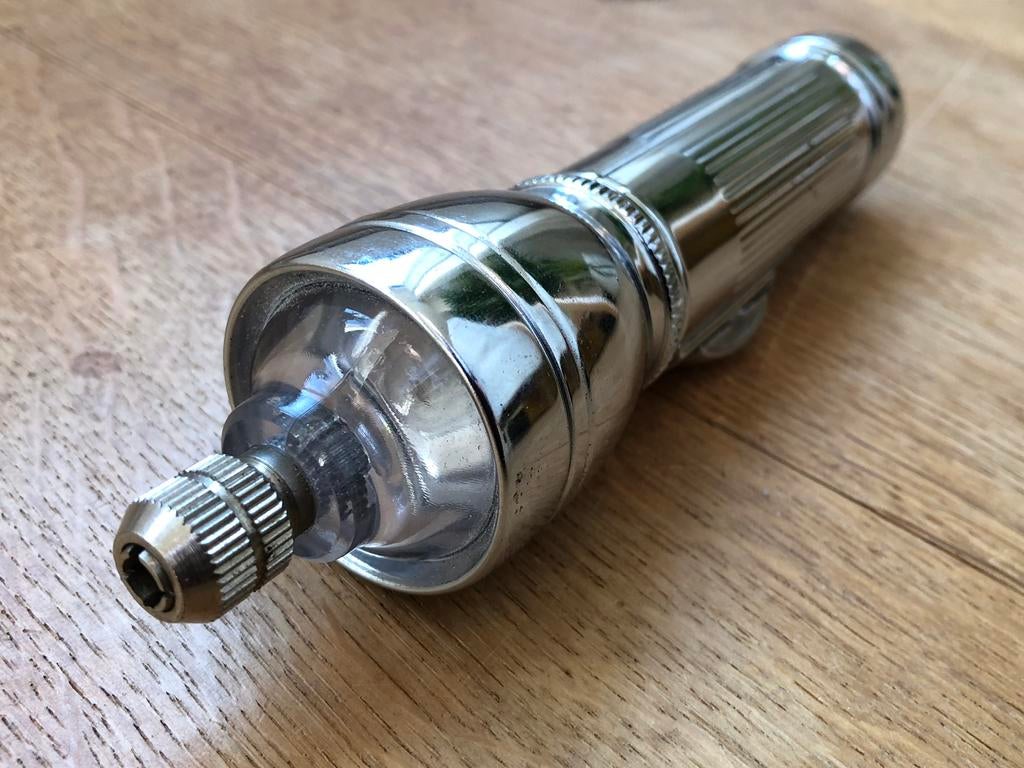 Bijzondere SUNRISE staaflamp MADE IN JAPAN - werkende staat, Caravans en Kamperen, Ophalen of Verzenden, Zo goed als nieuw, Batterij