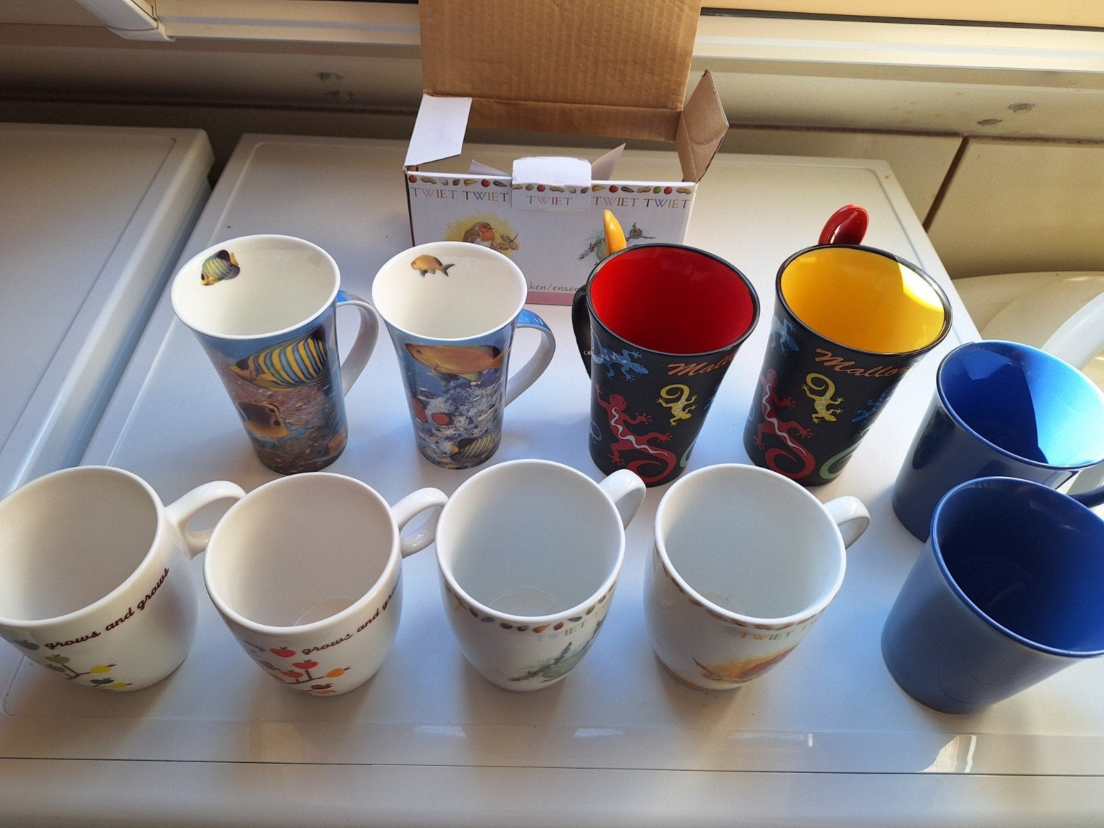 10 nieuwe bekers en 4 glazen, Glas of Glazen, Overige merken, Nieuw, Ophalen of Verzenden