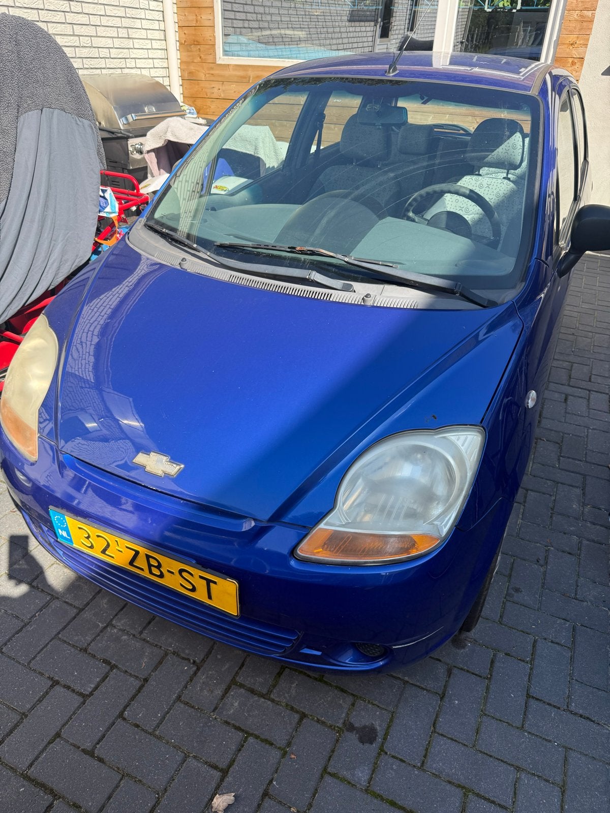 Chevrolet Matiz 0.8 2007 Blauw, Auto's, Voorwielaandrijving, Blauw, Origineel Nederlands, 19 km/l