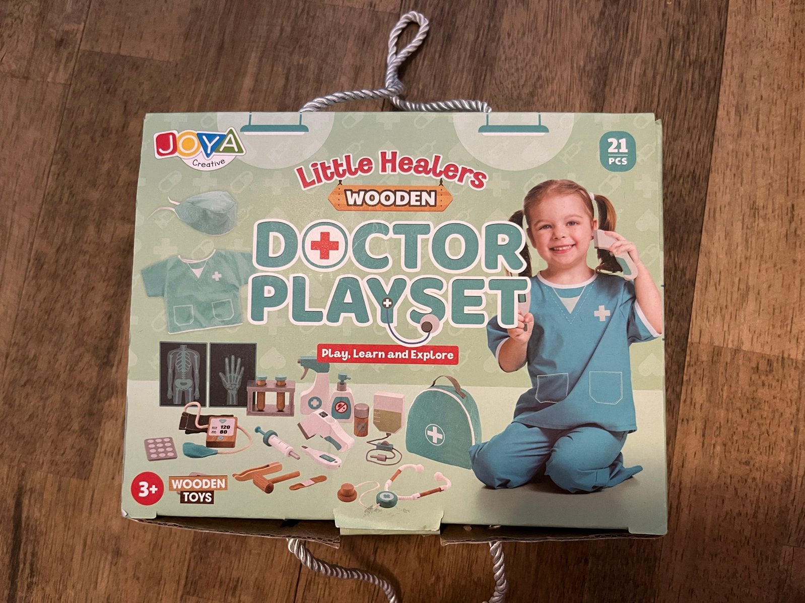 Houten Doktersset JOYA - 21-delig Speelgoed, Kinderen en Baby's, Speelgoed | Houten speelgoed, Ophalen of Verzenden, Zo goed als nieuw