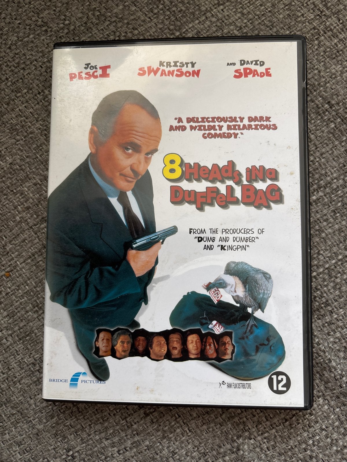 8 Heads in a Duffel Bag DVD - Komedie met Joe Pesci, Vanaf 12 jaar, Ophalen of Verzenden, Gebruikt, Actiekomedie