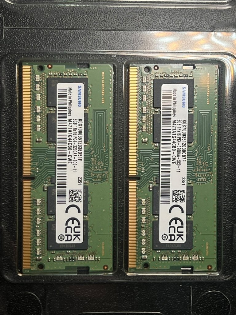 Samsung DDR4 3200 SODIMM werkgeheugen (2x8GB), DDR4, Ophalen of Verzenden, Zo goed als nieuw, Laptop