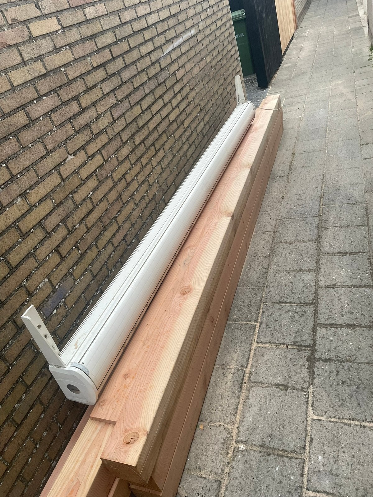 Elektrisch zonnescherm rainbow collection, Tuin en Terras, Zonneschermen, Ophalen, Gebruikt, Elektrisch, 150 tot 300 cm