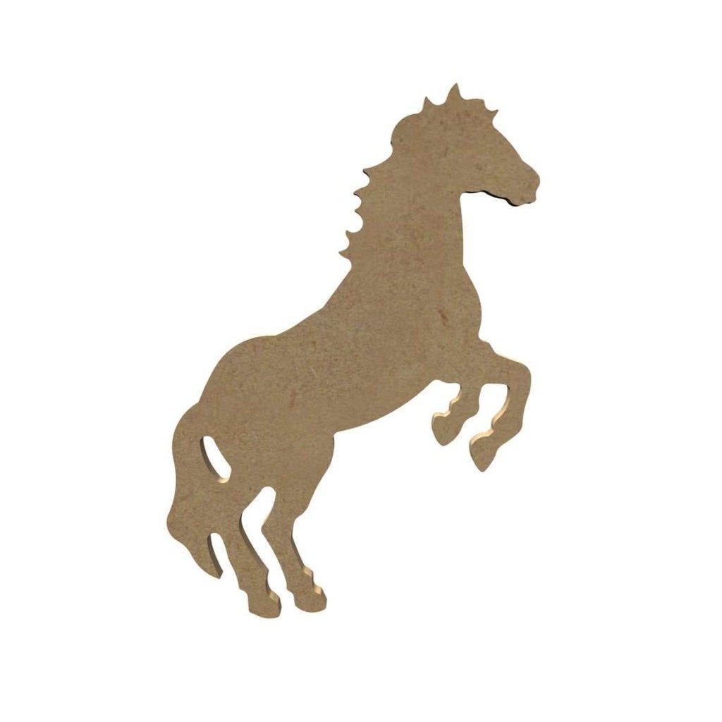 Gomille MDF steigerend paard 16,5 x 10,5 cm dikte 5 mm, ., Dieren, Nieuw, Ophalen of Verzenden
