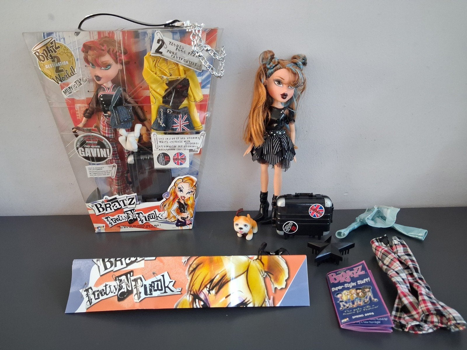Bratz Pretty 'N' Punk Meygan pop en Yasmin + 2x gavin, Ophalen of Verzenden, Gebruikt, Overige typen