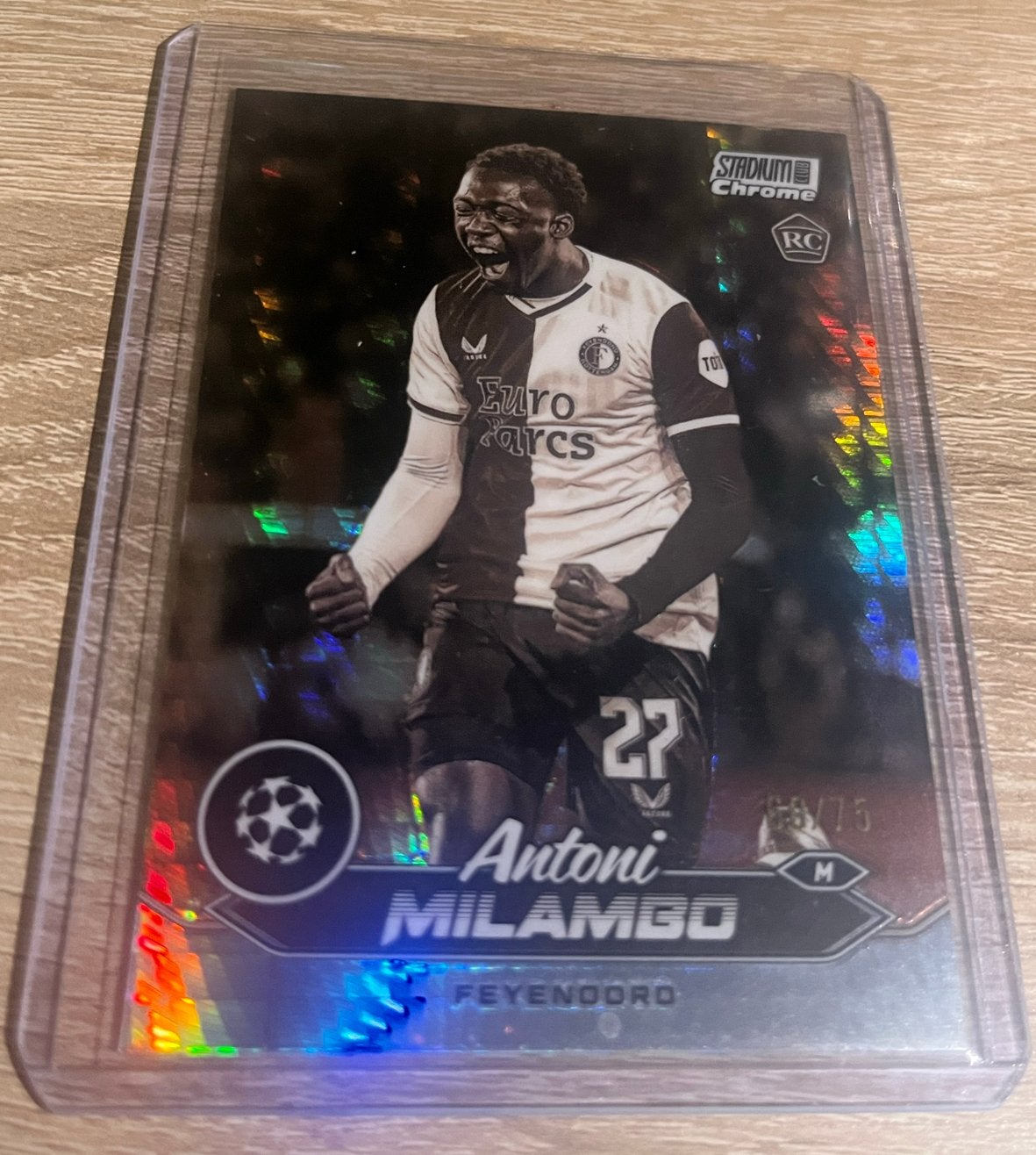 Antoni Milambo Topps Stadium Club Chrome RC 60/75 Feyenoord, Ophalen of Verzenden, Zo goed als nieuw, Feyenoord, Spelerskaart