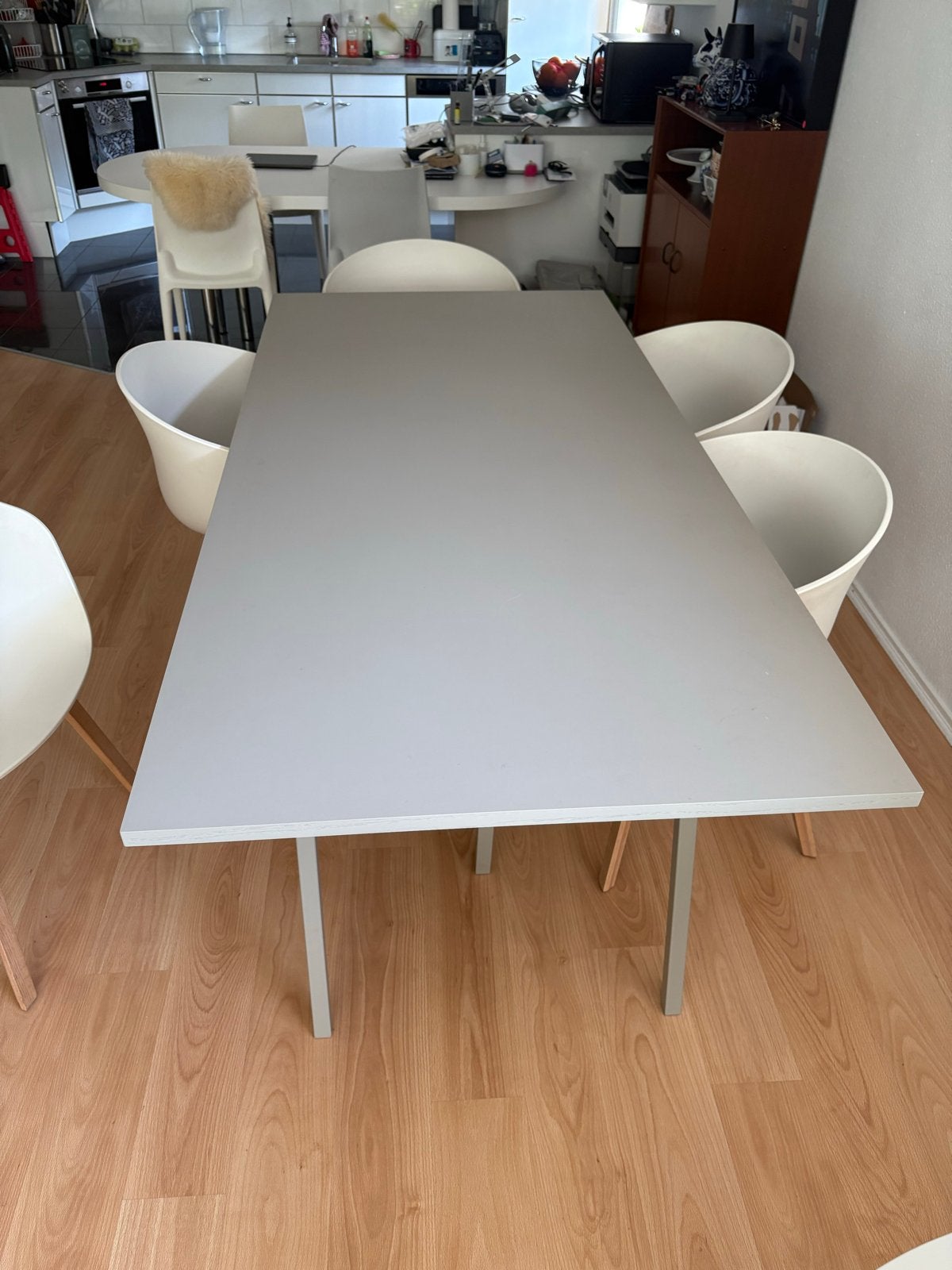 Hay Loop Stand Moderne grijze eettafel, Ophalen, Overige materialen, Gebruikt, 50 tot 100 cm