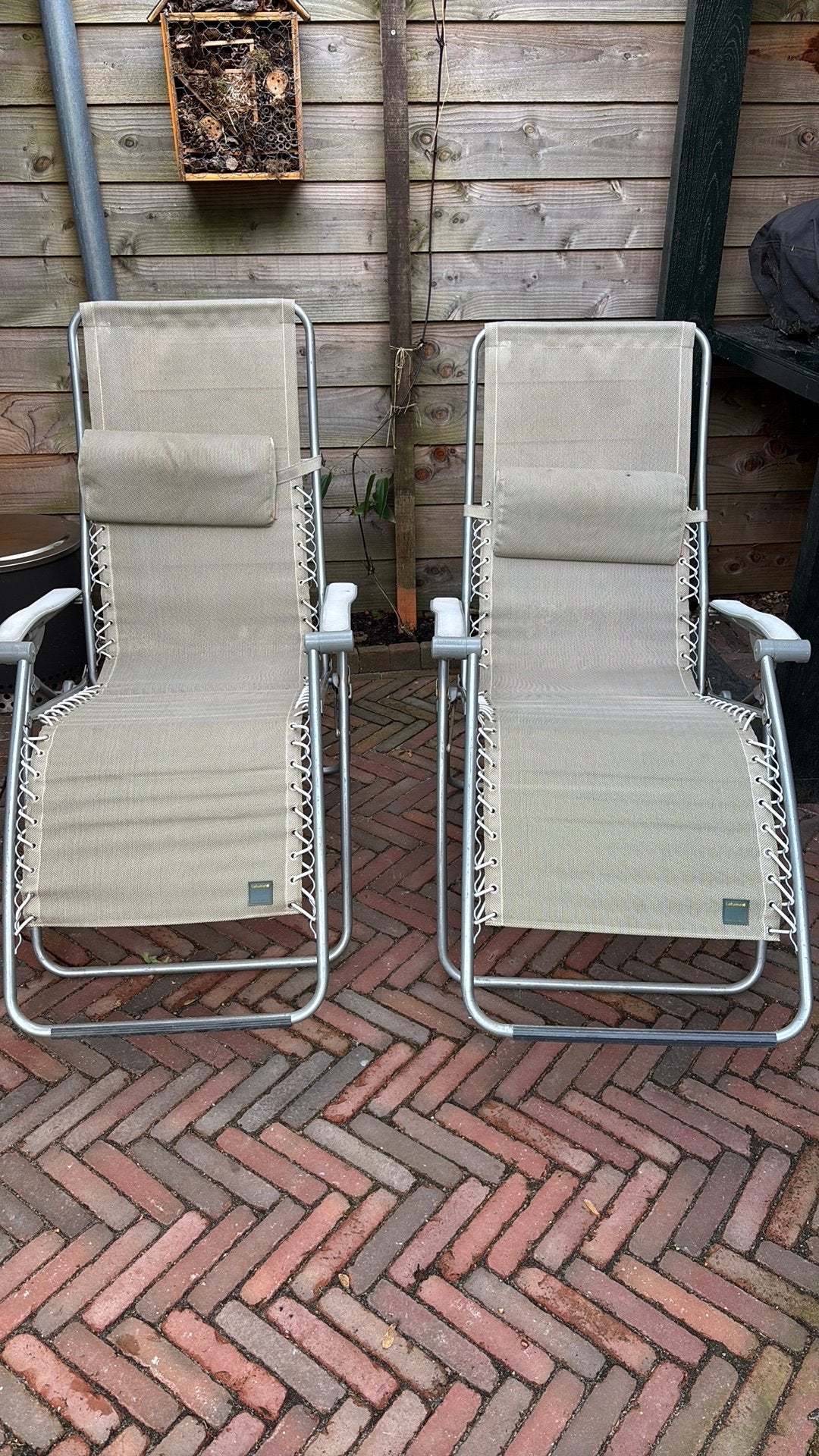 2 lafuma lifsyoelen, Caravans en Kamperen, Ophalen, Gebruikt, Campingstoel