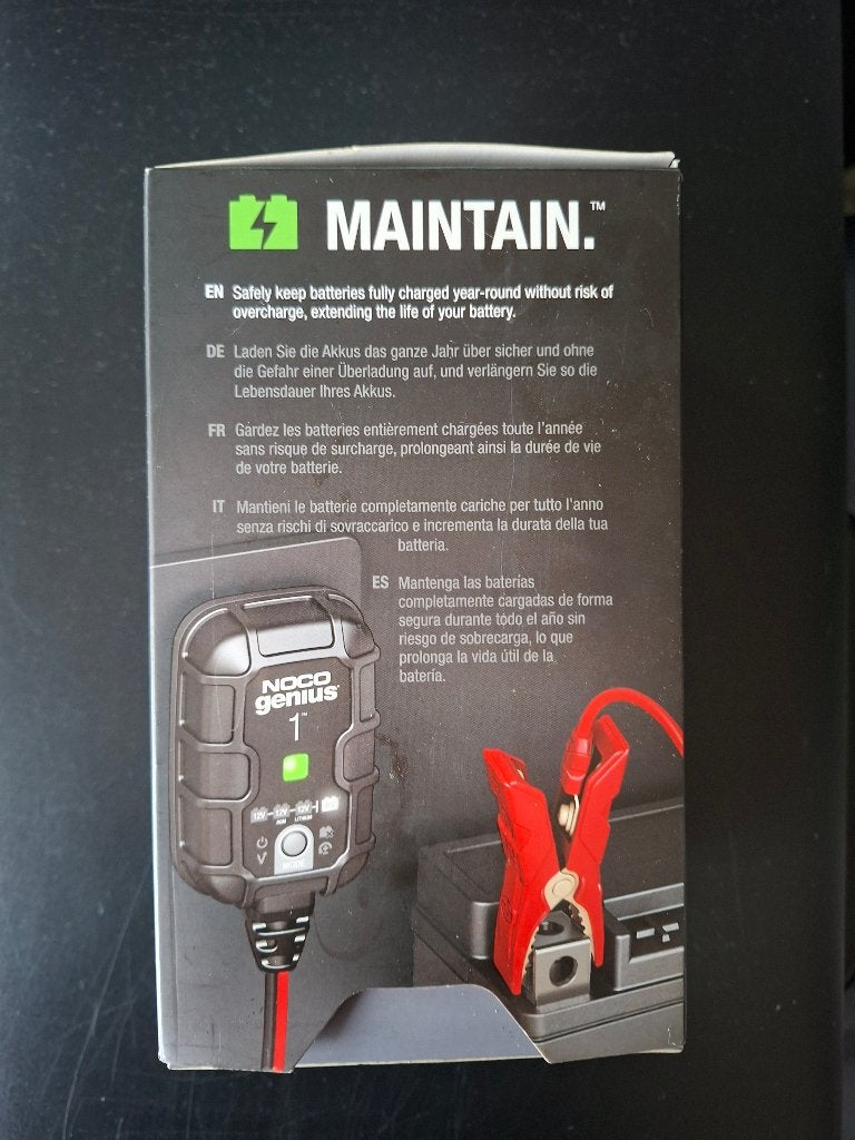 Noco Genius 1EU  1A Acculader, Gebruikt