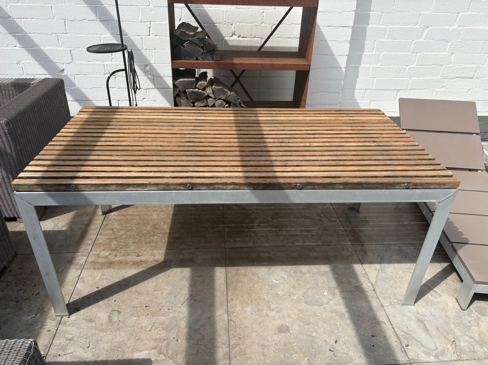 Tuintafel Extremis, Ophalen, Gebruikt, Rechthoekig, Hout