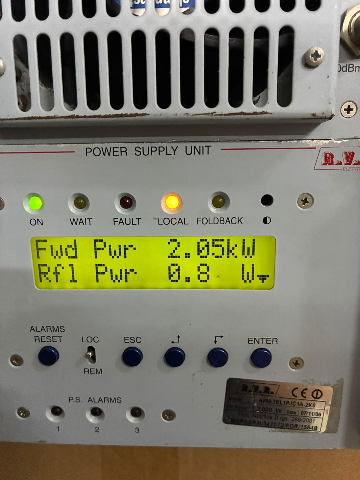 RVR eindtrap, Ophalen, Zo goed als nieuw, Zender