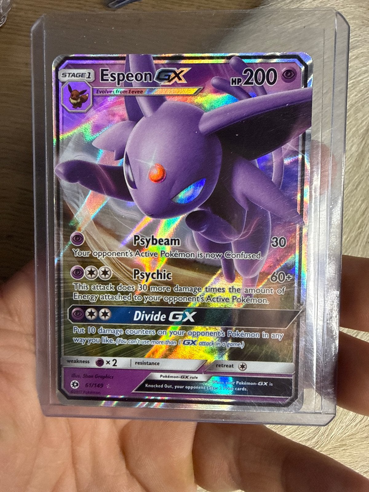 Espeon-GX 61/149 – Sun & Moon (2017), Ophalen of Verzenden, Zo goed als nieuw