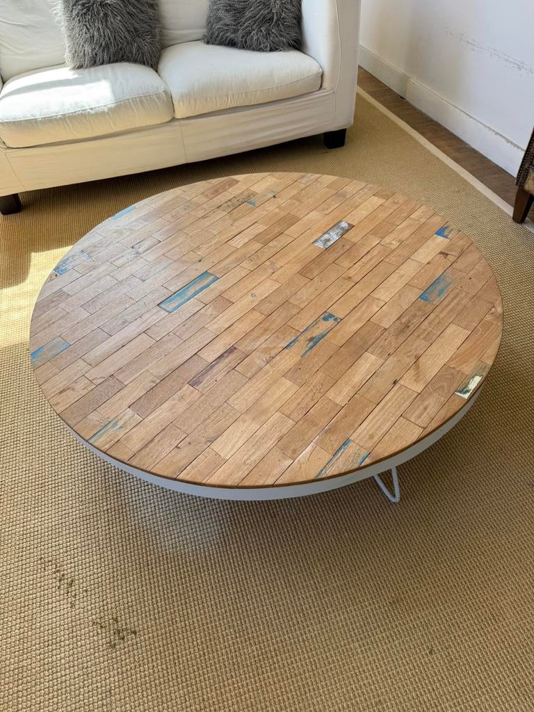 Salontafel 120 cm, Ophalen, Gebruikt, 100 tot 150 cm, Rond