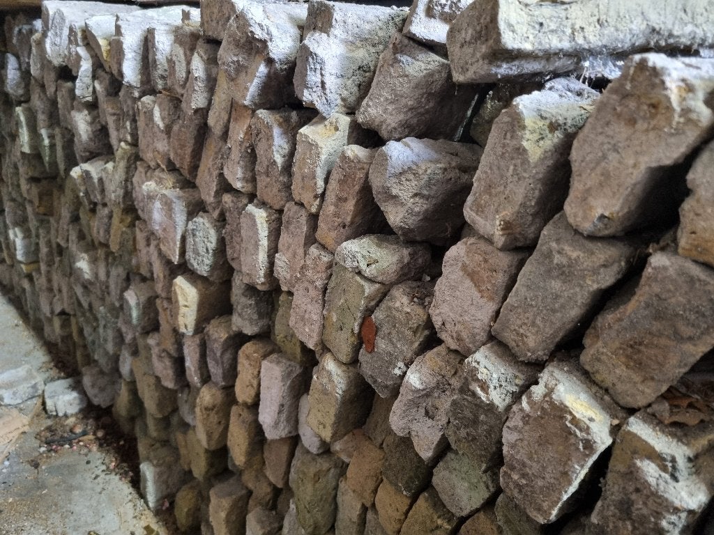 Antieke Boeren geeltjes 250 stuks, Doe-het-zelf en Verbouw, Metselstenen, Ophalen, Gebruikt, Overige typen