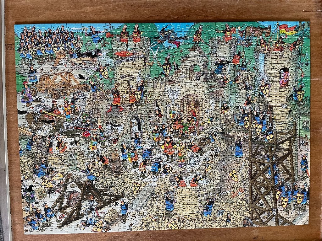 Jan van Haasteren Middel eeuwen, Hobby en Vrije tijd, Denksport en Puzzels, Ophalen, 500 t/m 1500 stukjes, Zo goed als nieuw, Legpuzzel