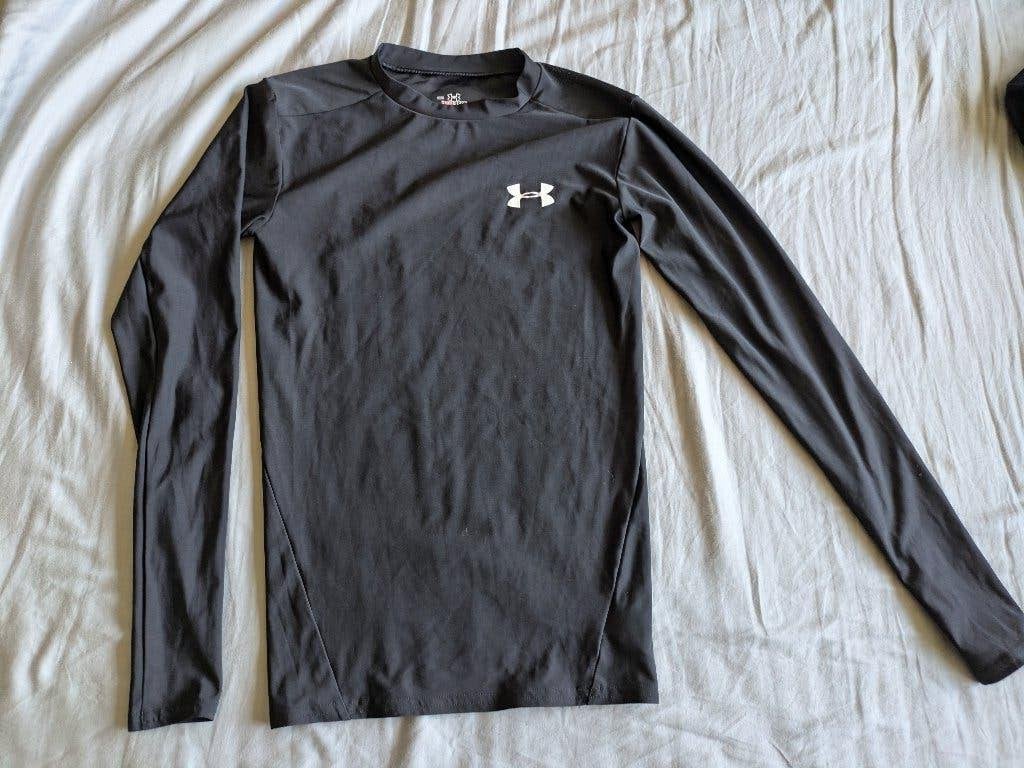 Sportshirt Under Armor heat gear maat S/M, Ophalen of Verzenden, Zo goed als nieuw, Zwart, Algemeen