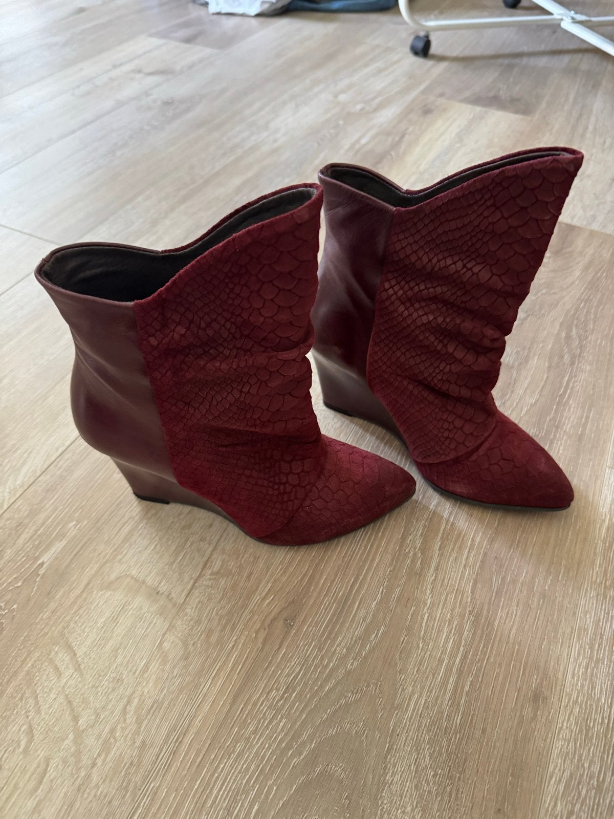 Supertrash Enkellaarzen Maat 36 - Bordeauxrood, Verzenden, Lage of Enkellaarzen, Gedragen, Rood