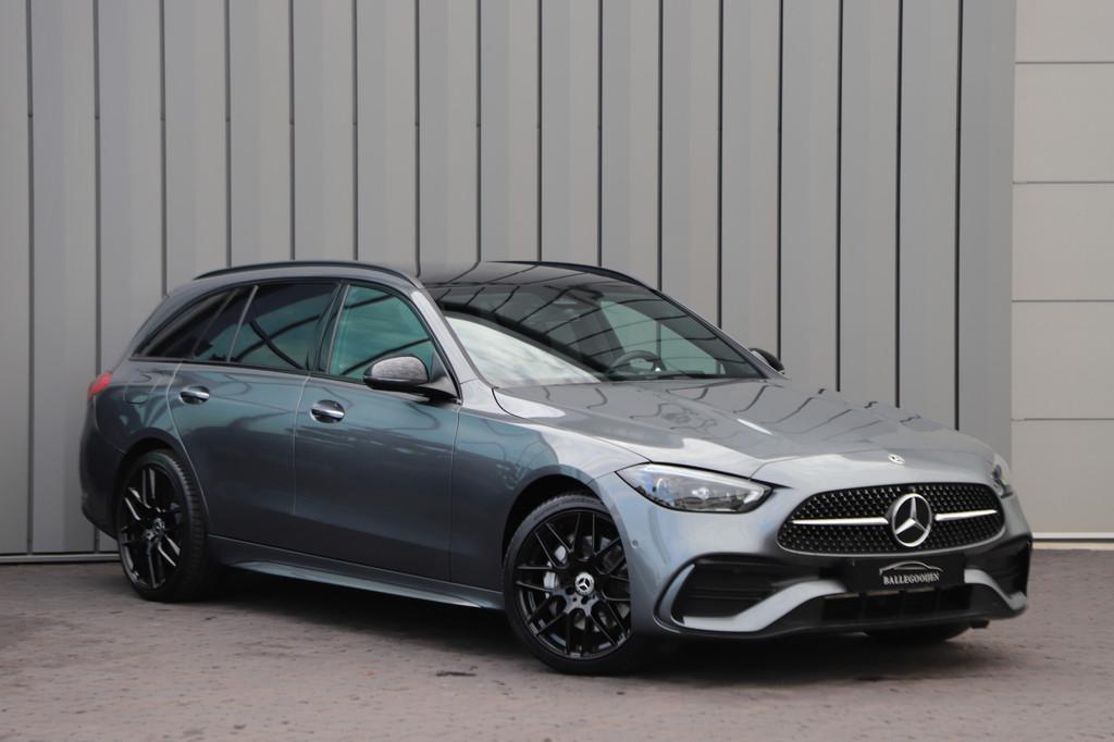 Mercedes-Benz C-Klasse 300e AMG | 313PK | Head-up | Keyless-, Automaat, Achterwielaandrijving, Gebruikt, Zwart