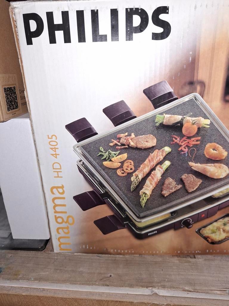 Steengrill en raclette, Witgoed en Apparatuur, Gourmetstellen, Ophalen, Gebruikt, 8 personen of meer